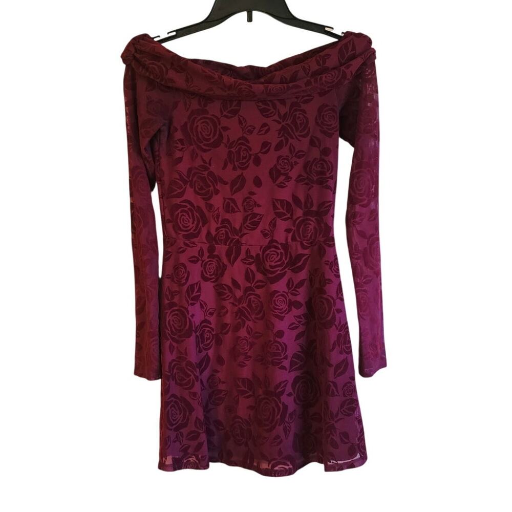 Wild Fable velvet inlaid off shoulder mini dress size xxs